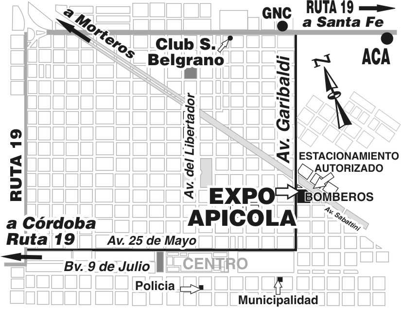 Ubicaci�n de la Expo Apicola