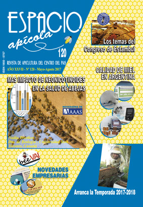 CON LA FRENTE EN ALTO - LA EXPOSICION CRONICA A LOS NEONICOTINOIDES CERCA DE CULTIVOS DE MAIZ REDUCE LA SALUD DE LAS ABEJAS -  NUEVAS TECNOLOGIAS APLICADAS A LA APICULTURA -  TRAS UN INVIERNO BENIGNO SE ANTICIPA UNA BUENA TEMPORADA EN EL OESTE BONAERENSE -  CIPSA OPTIMIZANDO EL SERVICIO DE EXPORTACION DE MIEL -  PATAGONIK GARANTIZANDO Y DIFERENCIANDO CALIDAD DE MIEL EN ORIGEN - NUEVO SISTEMA PARA ALIMENTAR COLMENAS - CONGRESO MESOAMERICANO SOBRE ABEJAS NATIVAS